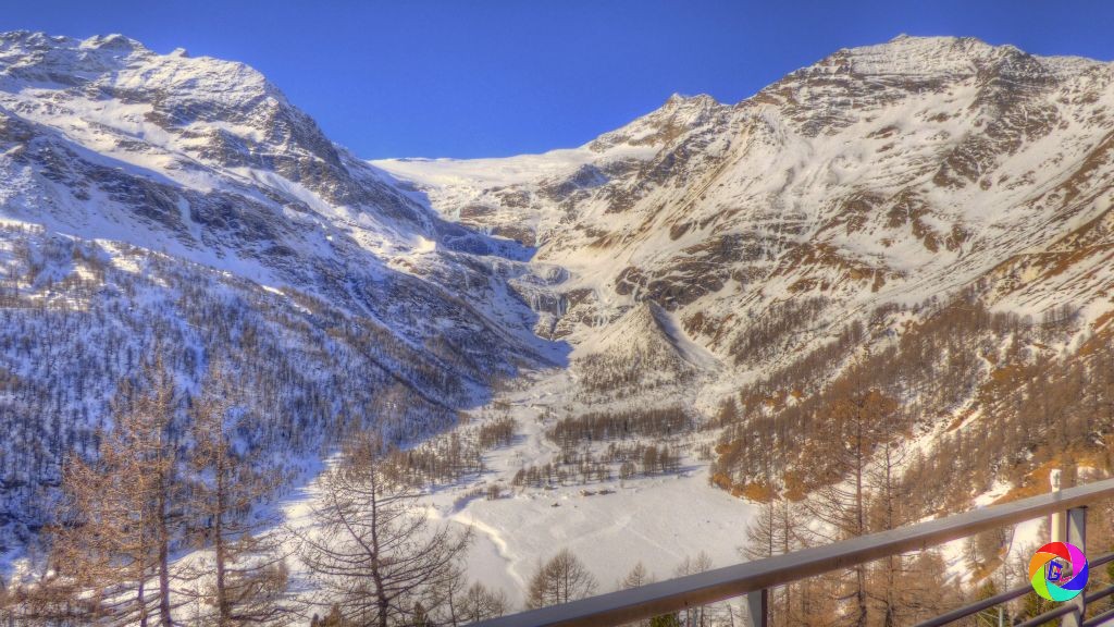 Stop on the Bernina Express route